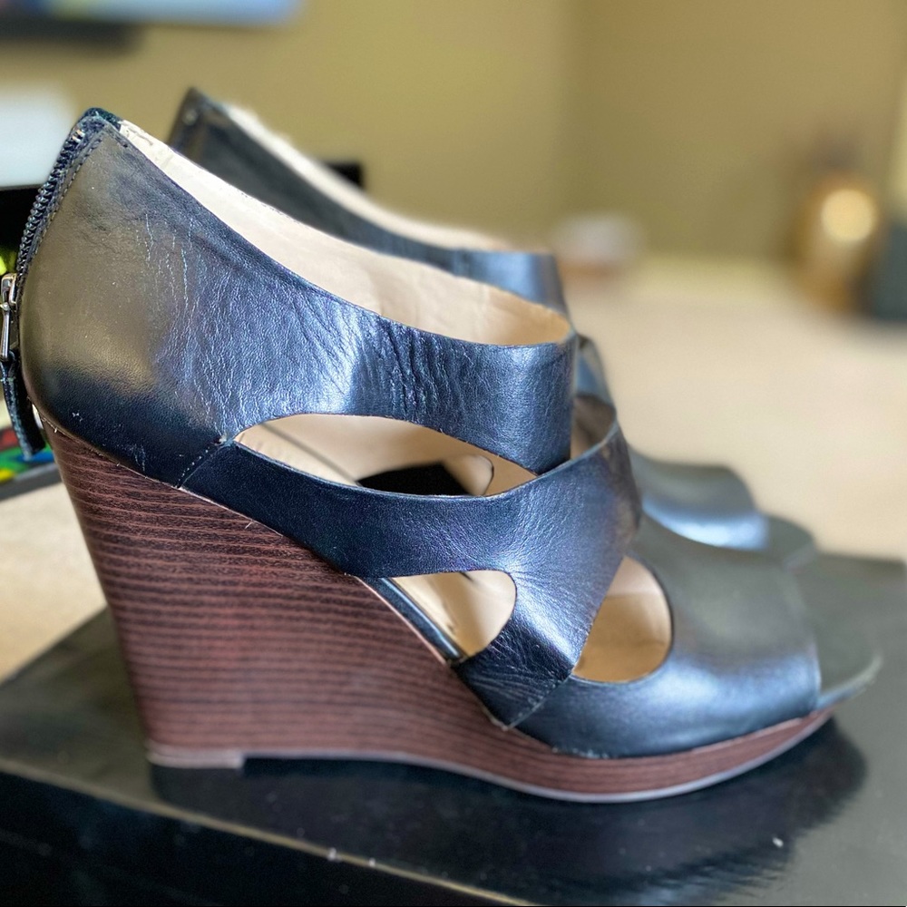 MAR-KET / WEDGE SANDAL / BLACK / SIZE 9.5